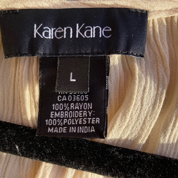 NWT Karen Kane Blouse size L Retro Style - Picture 2 of 16